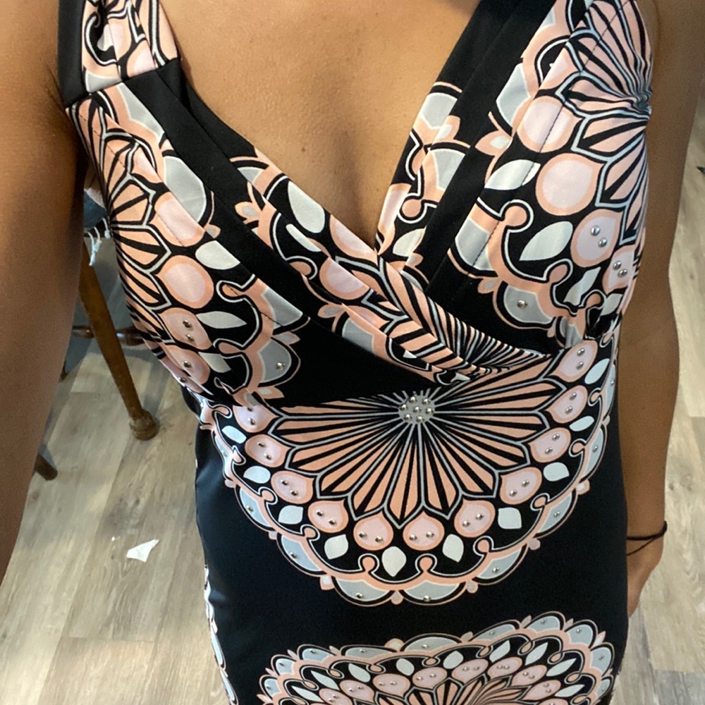 Fun print maxi dress